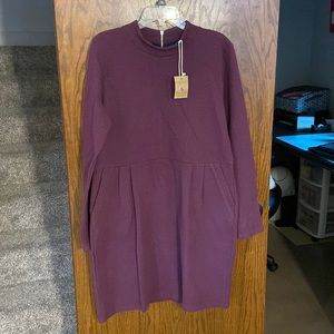 Purple long sleeve dress